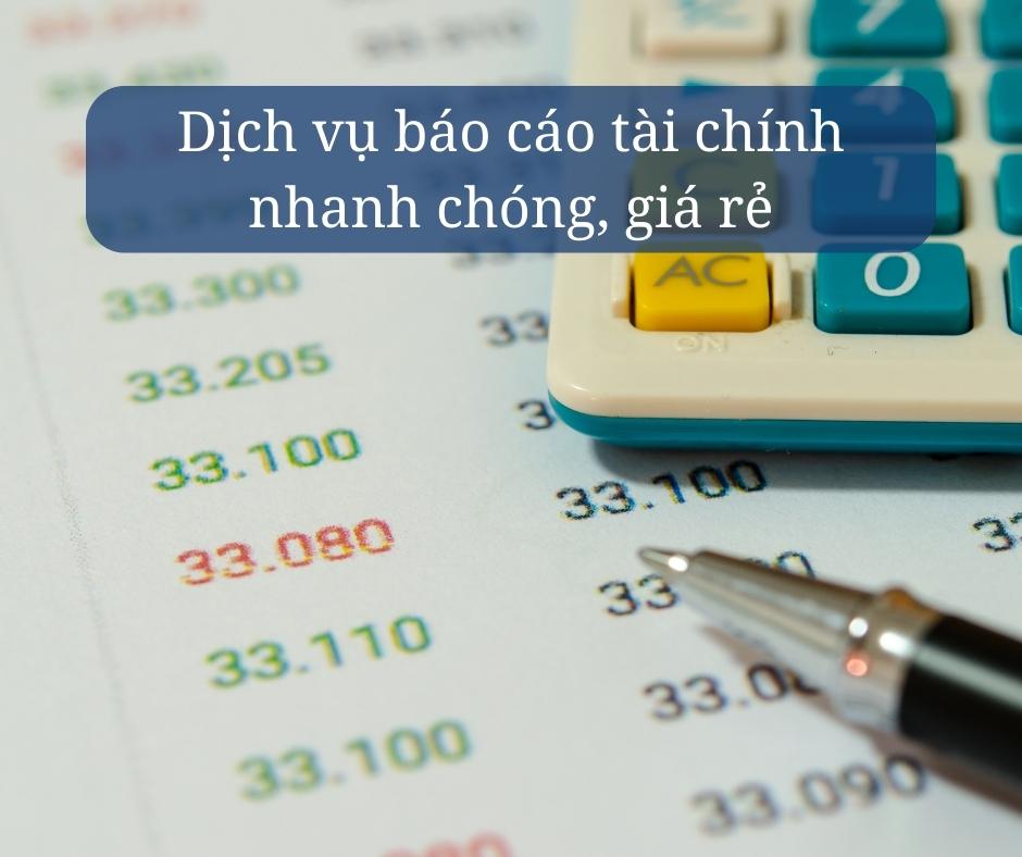 dịch vụ báo cáo tài chính tại Lâm Đồng