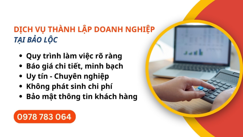 dịch vụ thành lập doanh nghiệp ở Bảo Lộc 